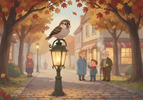 Illustration for Lila and the Sparrow's Light