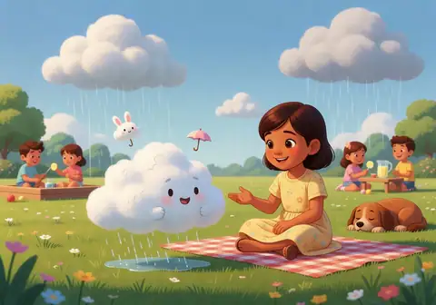Illustration for The Helpful Little Cloud