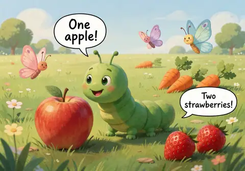 Illustration for The Hungry Little Caterpillar