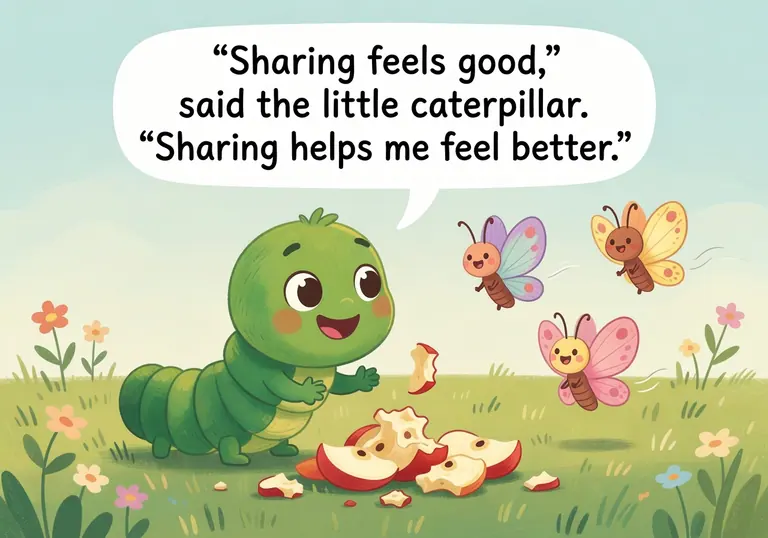 Illustration for The Hungry Little Caterpillar scene 1